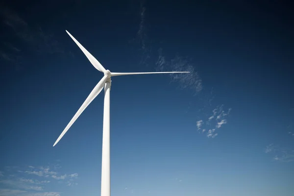 Turbina Eólica Para Produção Energia Elétrica Província Zaragoza Aragão Espanha — Fotografia de Stock