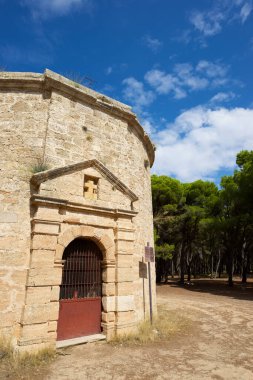 Ermita del Calvario olarak adlandırılan Hermitage, Borja, Zaragoza ilinde, İspanya 'da Aragon.