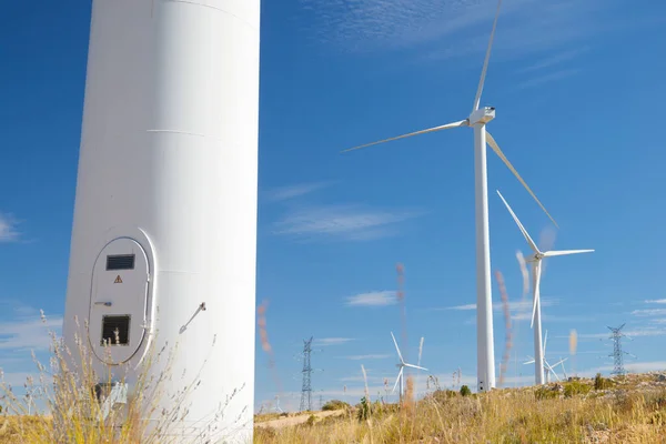 Entrada Para Uma Turbina Eólica Para Produção Energia Elétrica Província — Fotografia de Stock