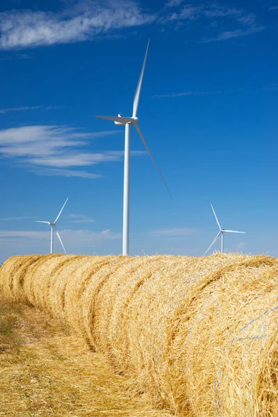 Wind Turbines Electric Power Production Teruel Province Aragon Spain — Stock Photo, Image