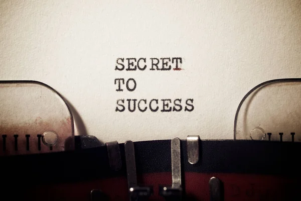 Secret Success Phrase Written Typewriter — Stock Photo, Image