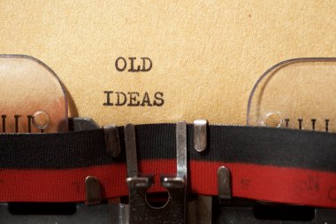 Daktiloyla yazılmış eski fikirler..