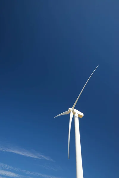 Turbina Eólica Para Produção Energia Elétrica Província Teruel Aragão Espanha — Fotografia de Stock