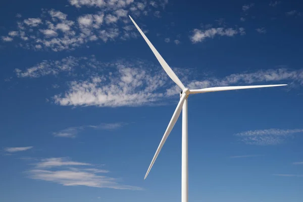 Větrná Turbína Pro Výrobu Elektrické Energie Provincie Teruel Aragon Španělsku — Stock fotografie