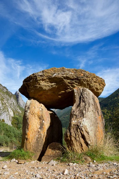 Dolmen Santa Elena Biescas Dolina Tena Pirenejach Prowincja Huesca Aragon — Zdjęcie stockowe