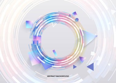 Yaratıcı soyut arka plan.ışık çemberleri. Mermi. Kavram modern şablon düzeni. geometrik shapes.trend soyut web tasarımı, afiş, reklam için. Vektör