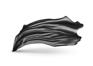 renk ipek kumaş. Beyaz sadan veya ipek kumaş ile vektör illüstrasyon. Vektör parlak tekstil bayrağı