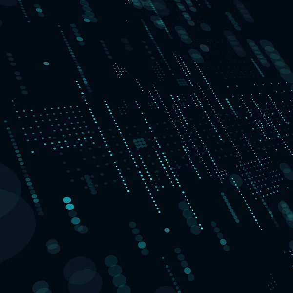 Teknolojik karanlık arka plan vektör illüstrasyon. Matrix.İkili Bilgisayar Kodu.Düşen nokta