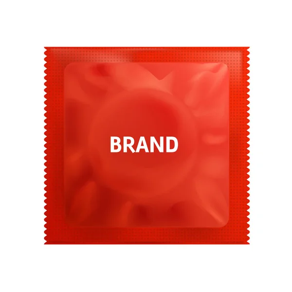 Modelo em branco realista Embalagem Folha toalhetes molhados Bolsa Medicina ou preservativo. Modelo para melhorar o seu design . —  Vetores de Stock