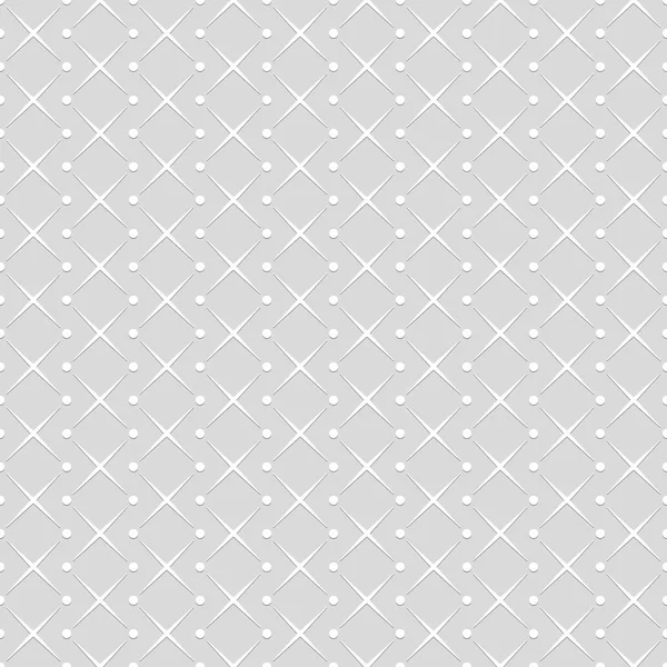 Seamless Pattern Dots Crosses Geometrical Background Vector Illustration Good Quality — Stock Vector