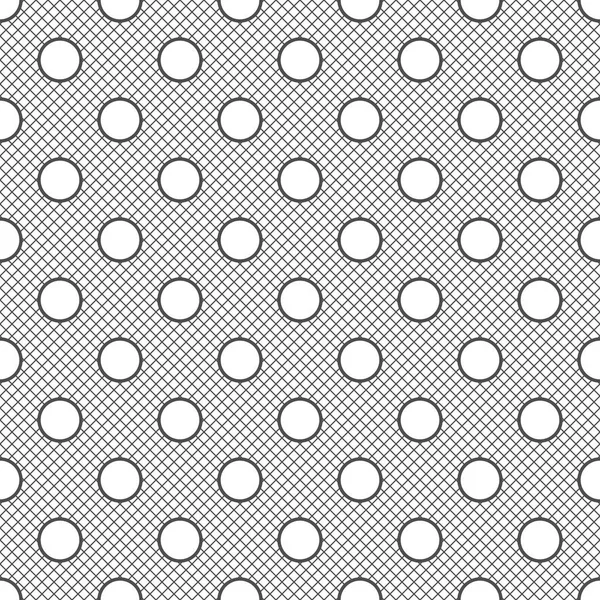 Nahtloses Muster Von Rauten Und Kreisen Ungewöhnliches Gitter Geometrisch Gestreifter — Stockvektor