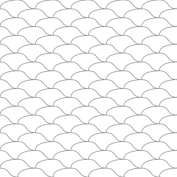 Nahtloses Muster Geschwungener Linien Geometrischer Hintergrund Vektorillustration Gute Qualität Gutes — Stockvektor