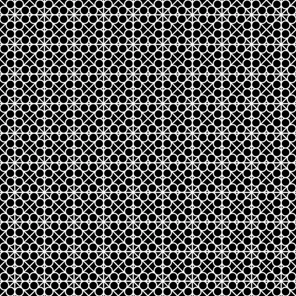 Problemfri Mønster Cirkler Linjer Geometrisk Baggrund Vektorillustration God Kvalitet Godt – Stock-vektor