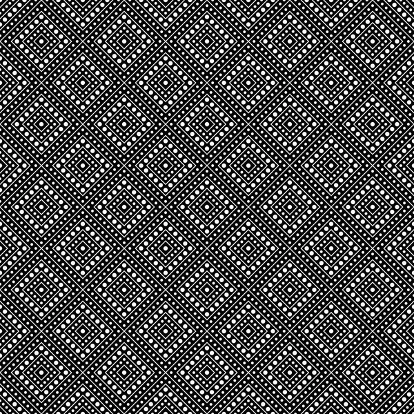 Nahtloses Muster Aus Punkten Und Rauten Geometrischer Hintergrund Vektorillustration Gute — Stockvektor