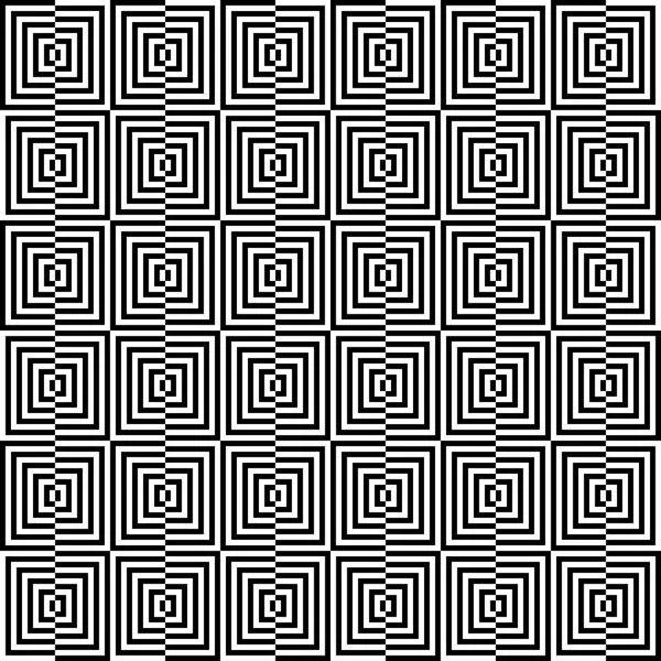 正方形のシームレスなパターン。幾何学的な縞模様の背景. — ストックベクタ