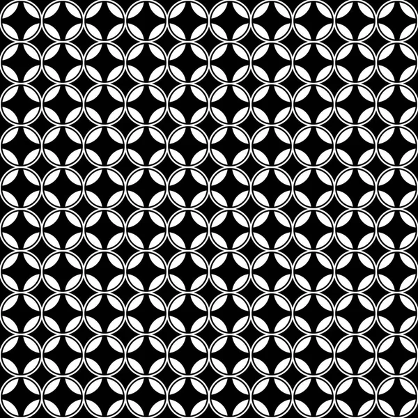 Seamless pattern of circles. Geometric background. Unusual latti — Stock Vector