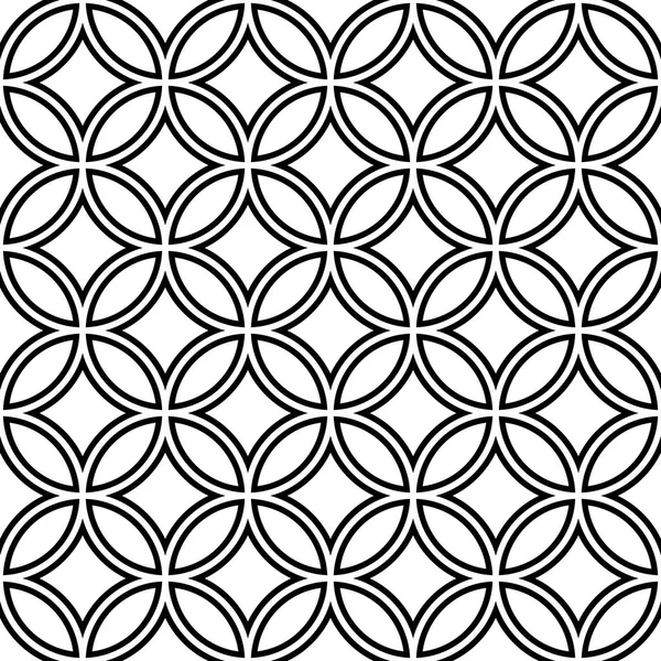 Naadloze patroon van cirkels en rhombuses. Geometrische achtergrond. Stockvector