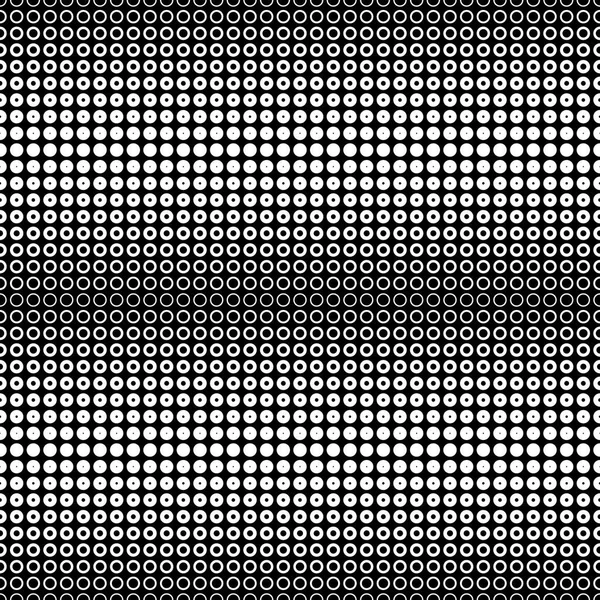 Nahtloses Muster von Punkten und Kreisen. geometrischer Hintergrund. — Stockvektor