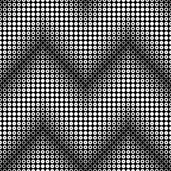Seamless mönster av prickar och ringar. Geometrisk bakgrund. — Stock vektor