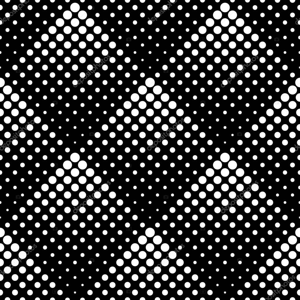 Seamless pattern of rhombuses and dots. Geometric background.