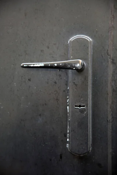 鋼の背景 鋼背景のドア — ストック写真