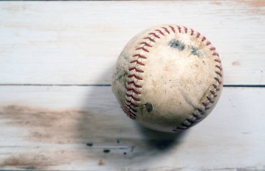 Konsept/Close up doku vintaged beyzbol