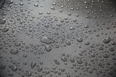 yağmur damla gri cam arka plan doku doğa üzerinde Kapat
