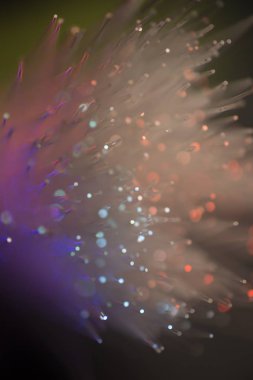 çok renkli fiber optik doku