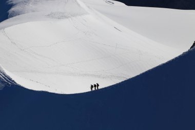 Aiguille Dağı Du Midi, Fransız Alpleri, Fransa.