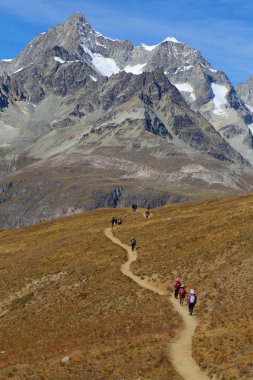 zermatt, İsviçre üzerinden pennine Alpleri'nde Matterhorn (4478m).