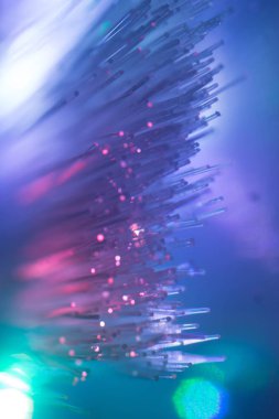 çok renkli fiber optik doku