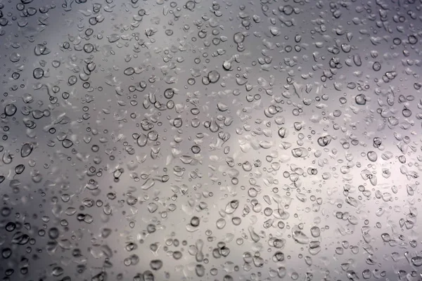 Raindrops White Window — Stock Photo, Image