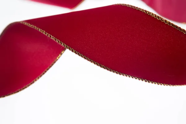 Tekstura Tkaniny Czerwonego Jedwabiu — Zdjęcie stockowe