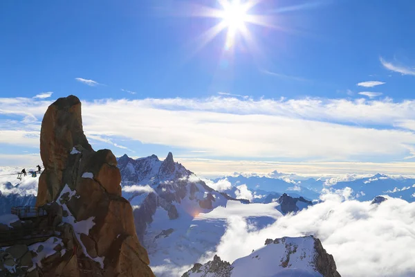 Monte Aiguille Midi Alpes Franceses França — Fotografia de Stock