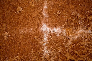 paslı demir arka plan kopya alanı ile