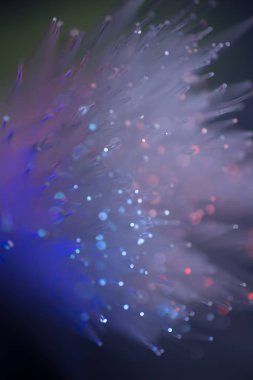 kopya alanı ile çok renkli fiber optik