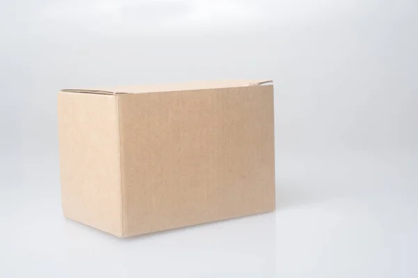 Caixas Papelão Branco — Fotografia de Stock
