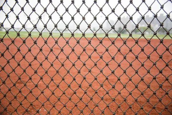 Netz Und Baseballfeld — Stockfoto