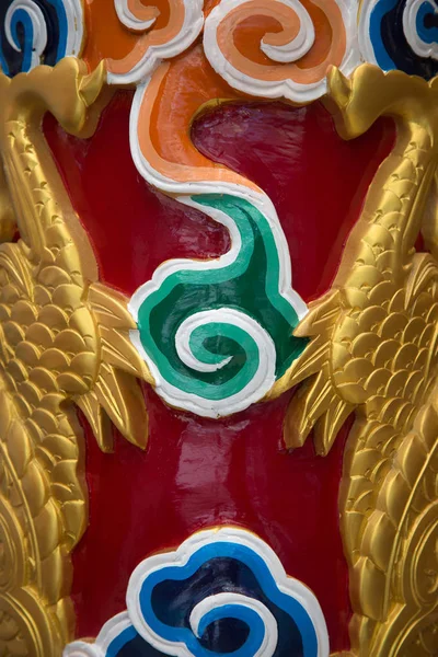 Temple Painting Background Close View — Stock Photo, Image