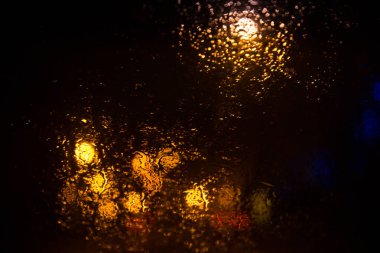 gece ışıkları ve bokeh arka plan