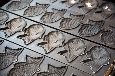 Japon tarzı ızgara tatlı bisküvi demir