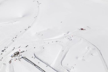 Aletsch Buzulu peyzaj jungfraujoch, Alpler, İsviçre