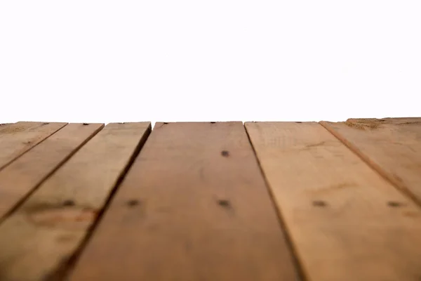 Leerer Holztisch Für Produktplatzierung — Stockfoto