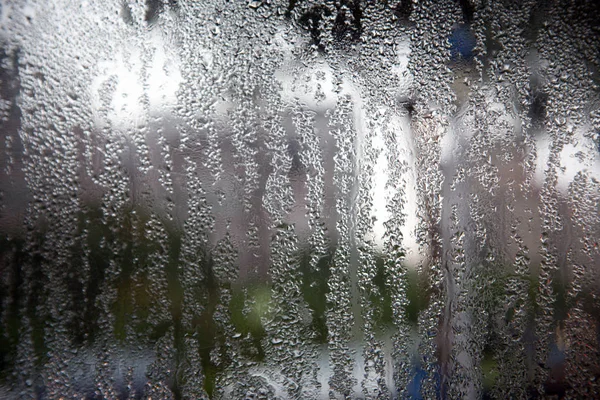 raindrops on dark window