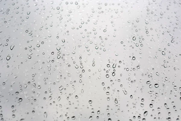 Dešťové Kapky Bílé Okno — Stock fotografie