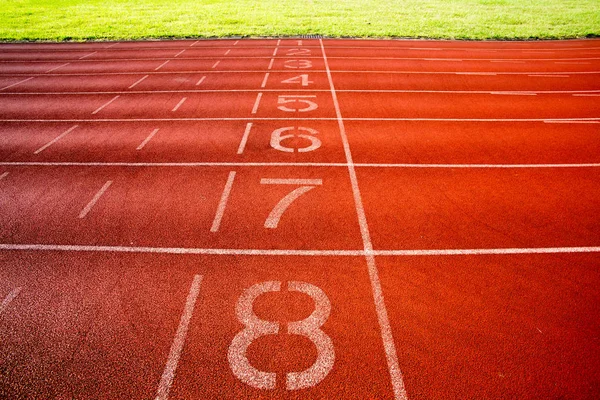 Estádio Pista Atletismo Pista — Fotografia de Stock