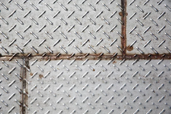 Текстура Стальной Алмазной Плиты — стоковое фото