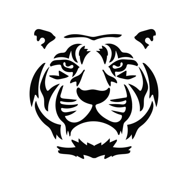 入れ墨の形で虎を図します 白い背景に ロイヤリティフリーのストックイラスト