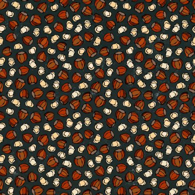 Kara tahta. Fındıksız Sonsuz Kalıp. Tam ve Soyulmuş Fındık. Sonbahar veya Sonbahar Hasat Koleksiyonu. Gerçekçi El Çizimi Yüksek Kaliteli Vektör İllüzyonu. Doodle Biçimi.