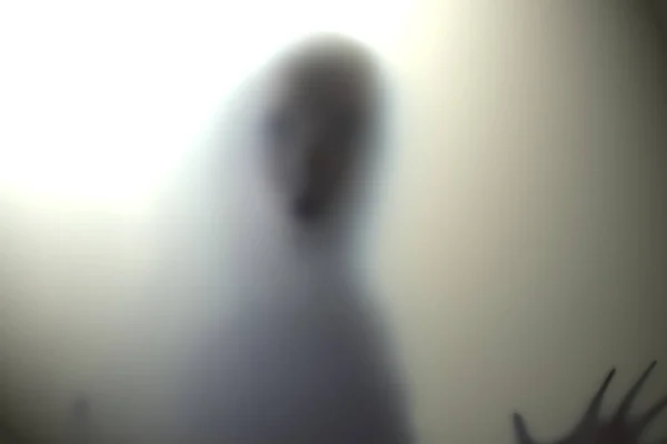 Imagen Está Fuera Foco Tejido Transparente Transparente Sombras Fantasma Fantasma — Foto de Stock